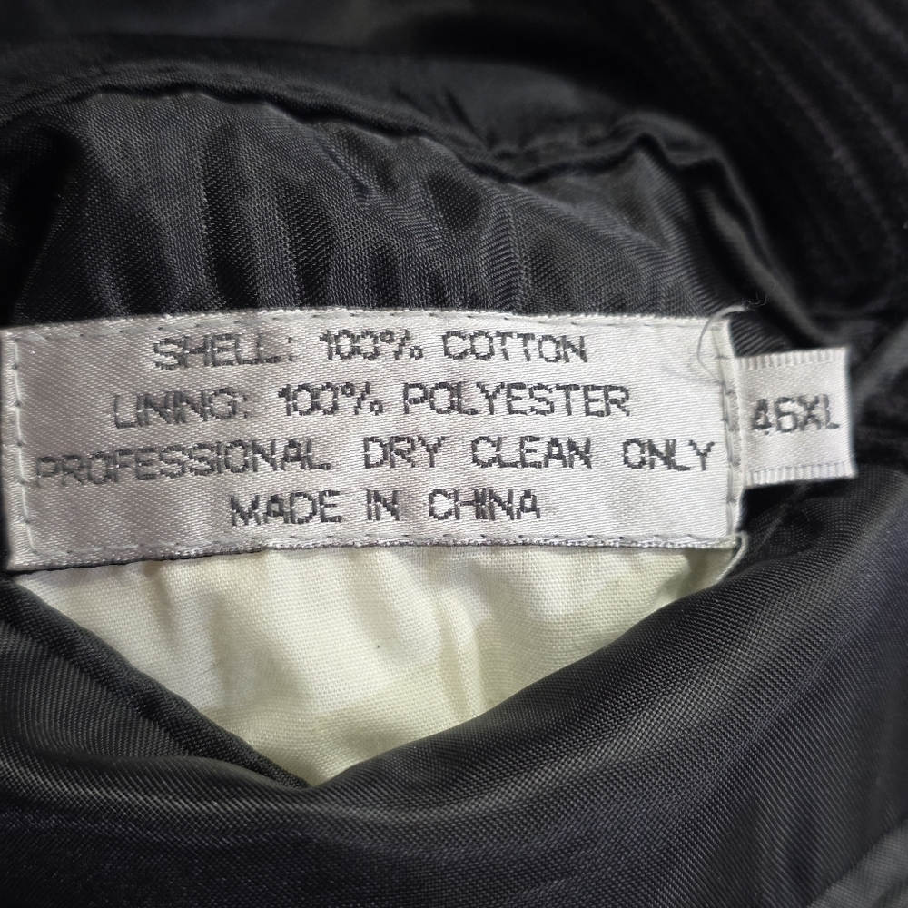 Oleg Cassini Black Wide Whale Corduroy Sports Coat/Blazer. 46XL - Picture 4 of 9